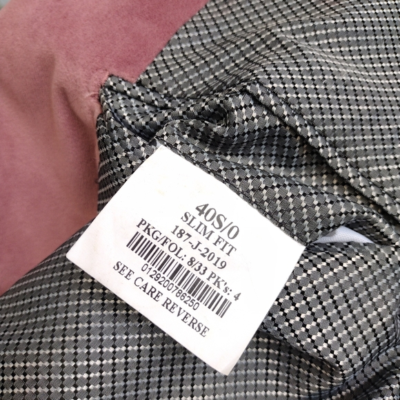 Allure Men Dusty Rose Pink Velvet Slim Fit Jacket Size 40S/0 - Picture 12 of 16